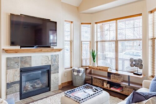 Family room of a home in Cache County
